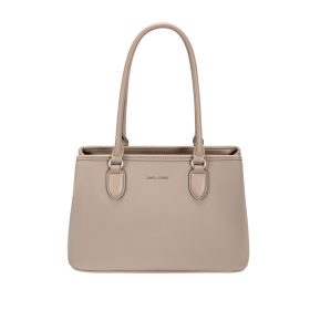 David Jones CM7762 taupe  A/4-es női válltáska