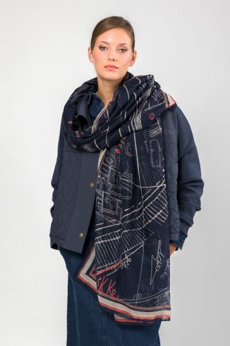 Anekke 41480-062 kék kendő