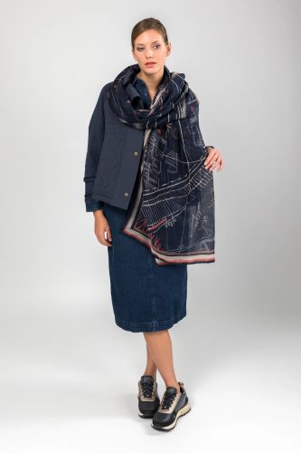 Anekke 41480-062 kék kendő