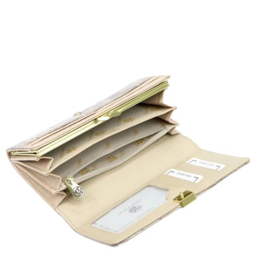 Gregorio HL100 bézs bőr pénztárca