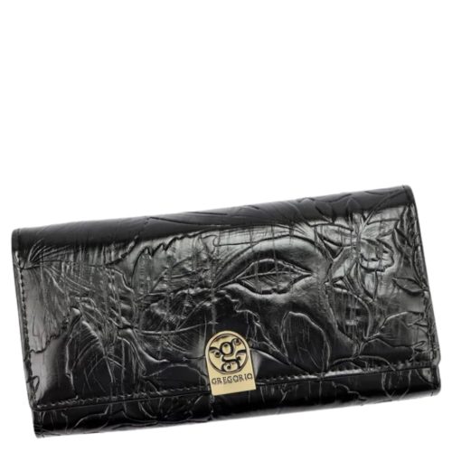 Gregorio HL100 fekete bőr pénztárca