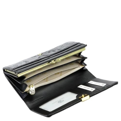 Gregorio HL100 fekete bőr pénztárca