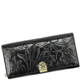 Gregorio HL122 fekete bőr női pénztárca