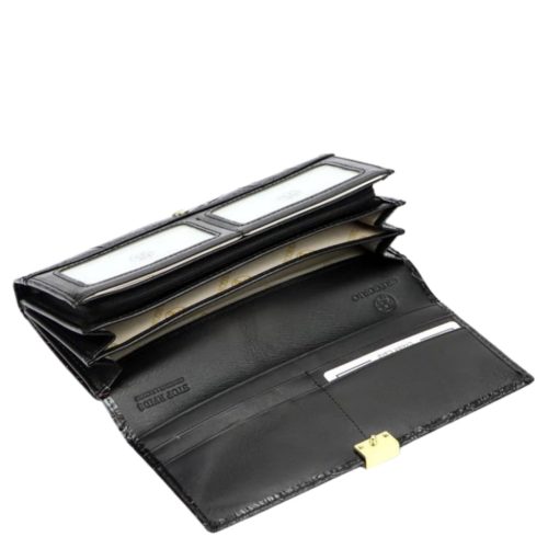 Gregorio HL122 fekete bőr női pénztárca