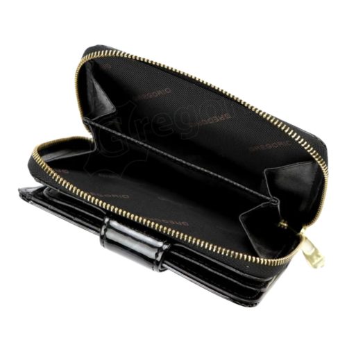 Gregorio BTE115 piros lakk bőr pénztárca