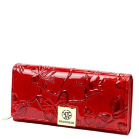 Gregorio BTE106 piros bőr pénztárca 
