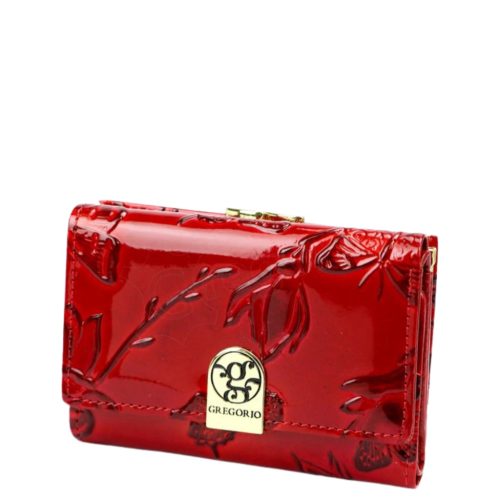 Gregorio BTE117 piros női bőr pénztárca