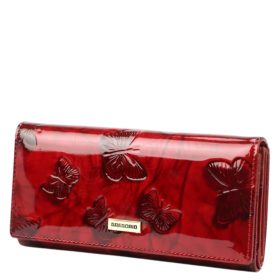 Gregorio BTS102 piros lakk bőr pénztárca