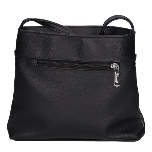 Karen rostbőr táska D 099 fekete új virág