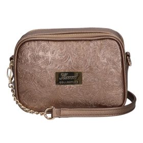 Karen rostbőr táska 1548 bis bronz virág