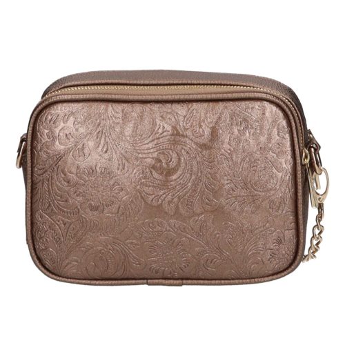 Karen rostbőr táska 1548 bis bronz virág