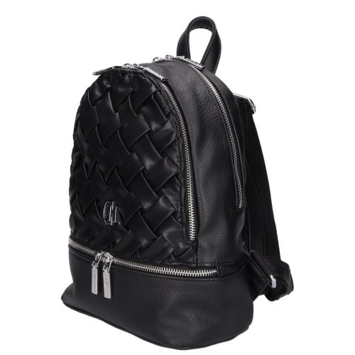 Chiara rostbőr hátizsák I 5000 fekete fonott