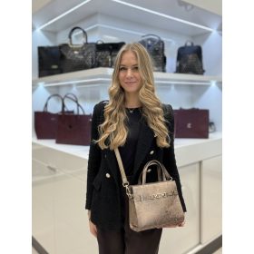 Chiara rostbőr táska K 7038 bronz virág