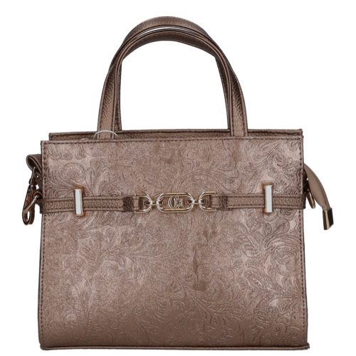 Chiara rostbőr táska K 7038 bronz virág
