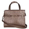 Chiara rostbőr táska K 7038 bronz virág mintás