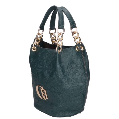 Chiara rostbőr táska K 772 bis zöld virág