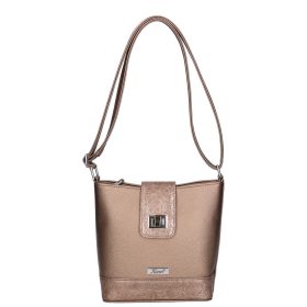 Karen rostbőr táska 9437 bronz virág