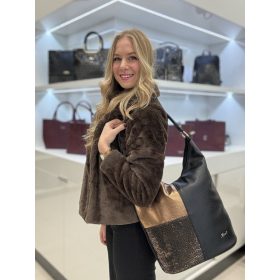 Karen rostbőr táska 9548 fekete arany