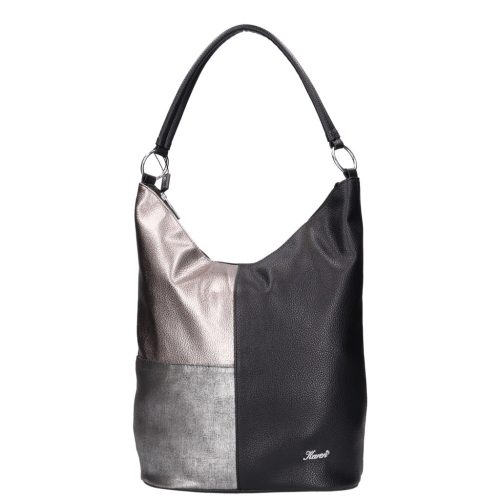 Karen rostbőr táska 9548 fekete ezüst