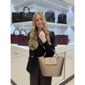 Karen rostbőr táska 9420 bronz virág
