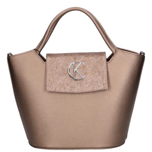 Karen rostbőr táska 9420 bronz virág