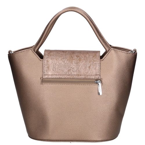 Karen rostbőr táska 9420 bronz virág