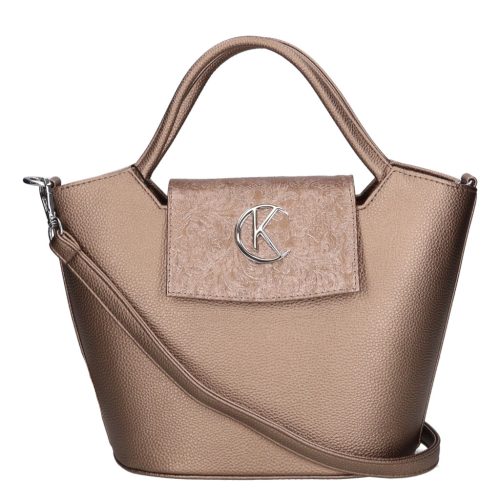 Karen rostbőr táska 9420 bronz virág