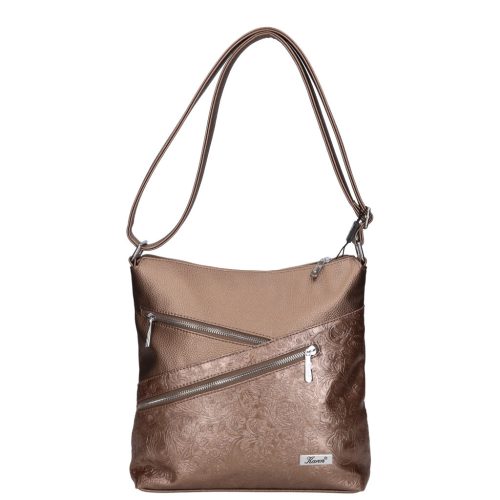 Karen rostbőr táska 1651 bronz virág