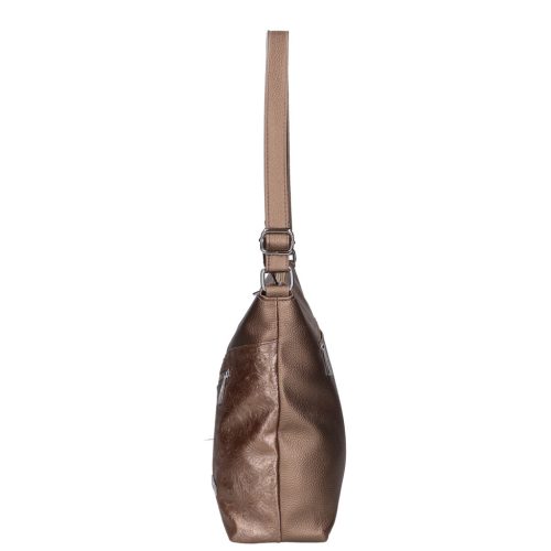 Karen rostbőr táska 1651 bronz virág