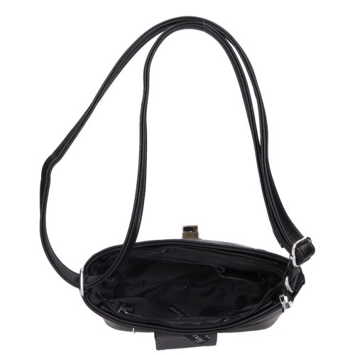 Karen rostbőr táska 9437 fekete új virág