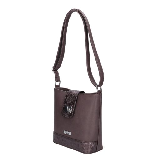 Karen rostbőr táska 9437 barna virág