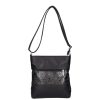 Karen rostbőr női táska N 099 fekete új virág