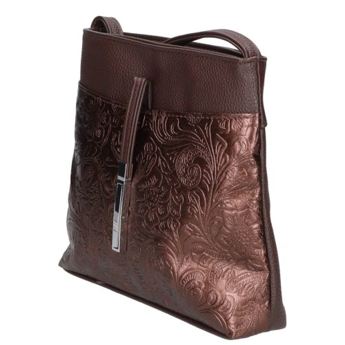 Karen rostbőr táska D 099 barna virág