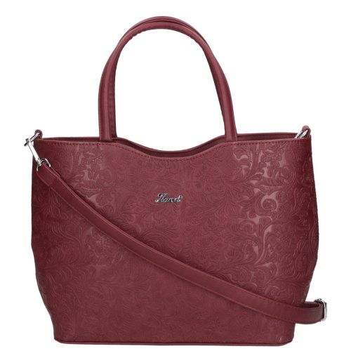 Karen 2514 bordó virág női táska