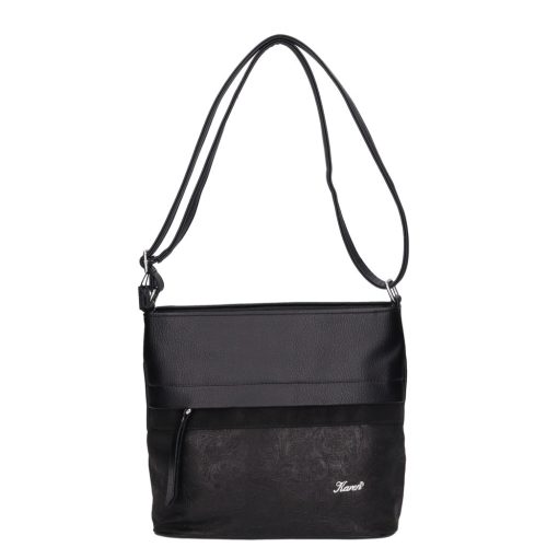 Karen rostbőr táska D 325 bis fekete virág