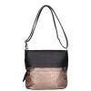 Karen rostbőr táska D 325 bis fekete bronz virág