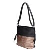 Karen rostbőr táska D 325 bis fekete bronz virág