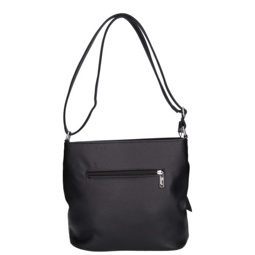 Karen rostbőr táska D 325 bis fekete bronz virág