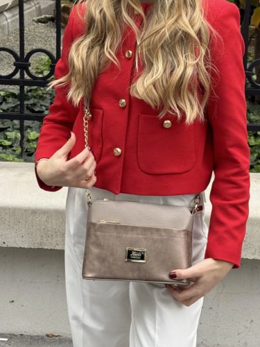 Karen rostbőr táska 9358 bronz