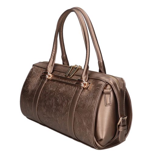 Chiara rostbőr táska I 5063 bronz virág