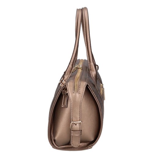 Chiara rostbőr táska I 5063 bronz virág