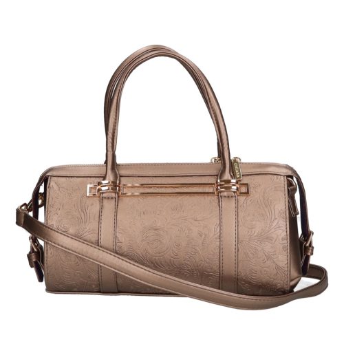 Chiara rostbőr táska I 5063 bronz virág