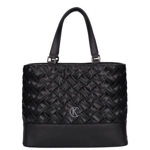 Karen rostbőr táska 1729 fekete fonott