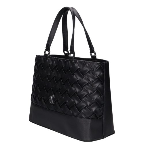 Karen rostbőr táska 1729 fekete fonott