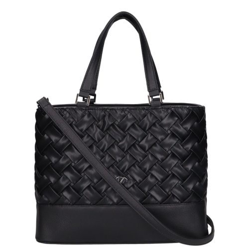 Karen rostbőr táska 1729 fekete fonott