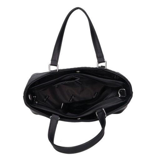 Karen rostbőr táska 1729 fekete fonott