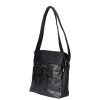 Karen rostbőr táska D 214 fekete új virág