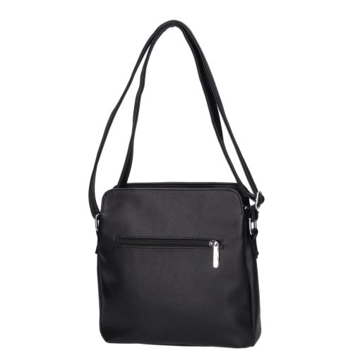 Karen rostbőr táska D 214 fekete új virág