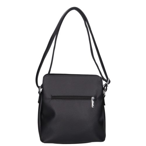 Karen rostbőr táska D 214 fekete bronz virág