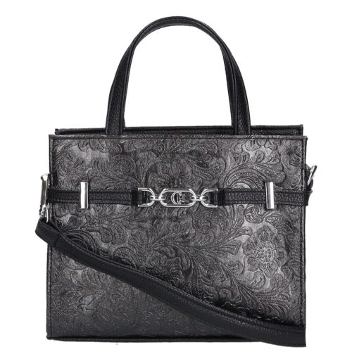 Chiara rostbőr táska K 7038 fekete virág